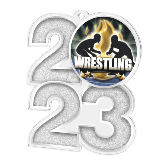 Wrestling 2023 Acrylic Medal