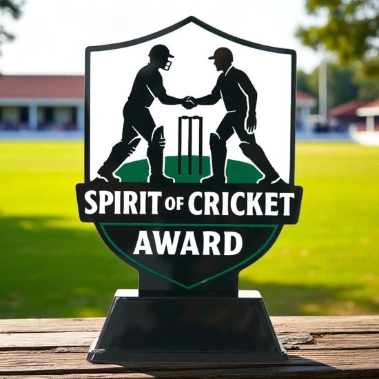 Pavilion Spirit of Cricket Award Trophy