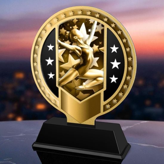 Sentinel Classic Stainless Steel Gymnastics Trophy