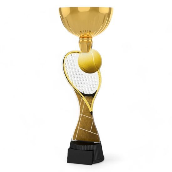 Vancouver Classic Tennis Racket and Ball Gold Cup Trophy