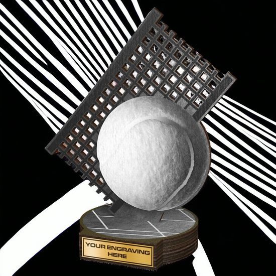 Grove Classic Tennis Ball Real Wood Trophy