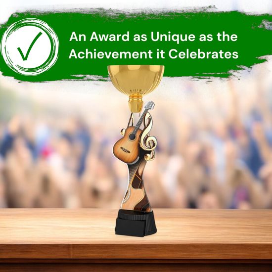 Vancouver Acoustic Guitar Gold Cup Trophy