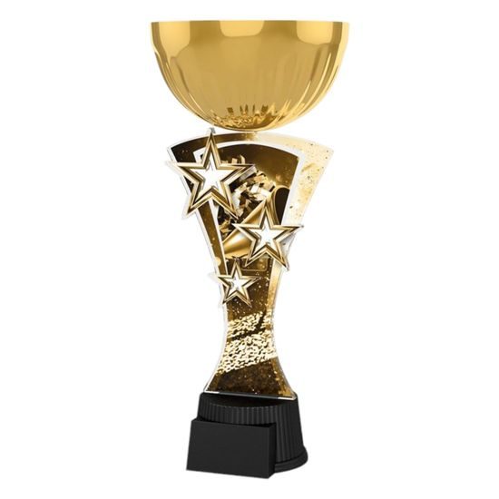 Triple Star Classic Cheerleader Gold Trophy Cup