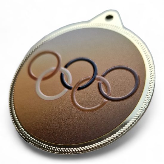 Olympic Texture 3D Print Medal