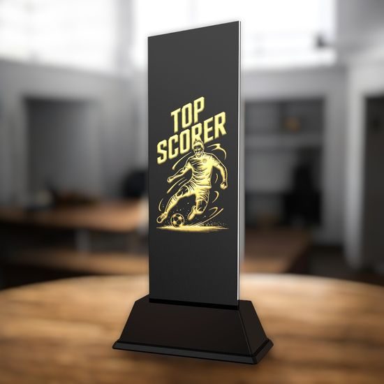 Shadowline Football Male Top Scorer Trophy – Stainless Steel Award