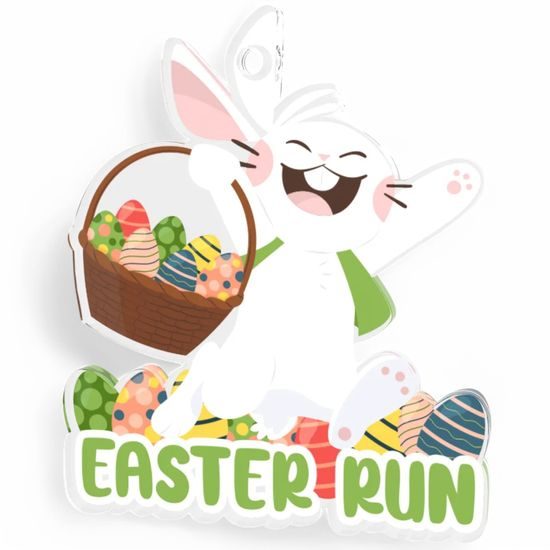 Easter Run Happy Bunny Medal
