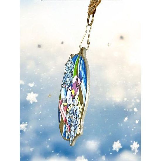 Aurum Skiing Stainless Steel Medal