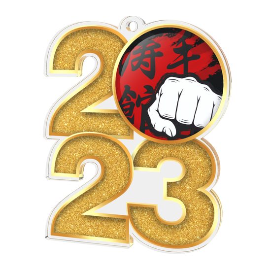 Martial Arts Fist 2023 Acrylic Medal