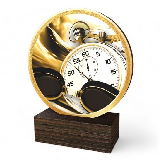 Holt Classic Swimming Real Wood Trophy