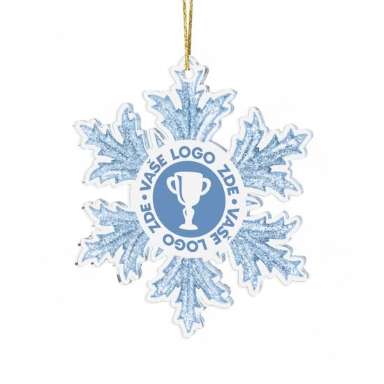 Snowflake Logo Custom Made Printed Bauble