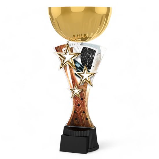 Triple Star Shooting Gold Trophy Cup