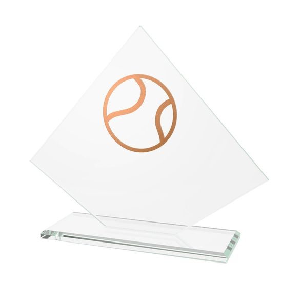 Vanguard Glass and Metal Fusion Baseball Trophy