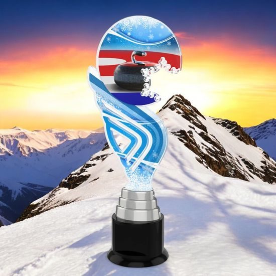Aspen Curling Snowflake Trophy