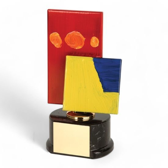 Warhol Art Handmade Metal Trophy