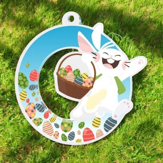 Easter Bunny Egg Basket Medal