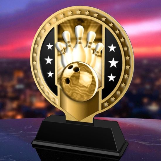 Sentinel Classic Stainless Steel Ten Pin Bowling Trophy