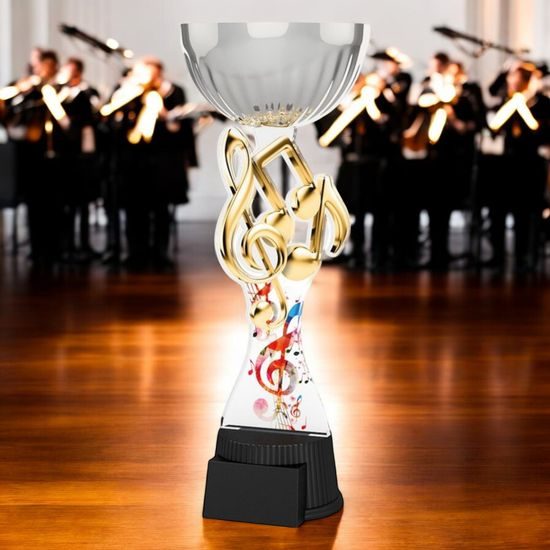 Montreal Music Notes Silver Cup Trophy