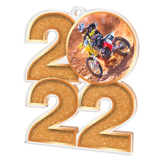 Motocross 2022 Bronze Acrylic Medal