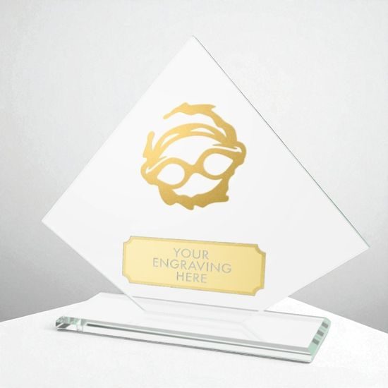 Vanguard Glass and Metal Fusion Swimming Trophy