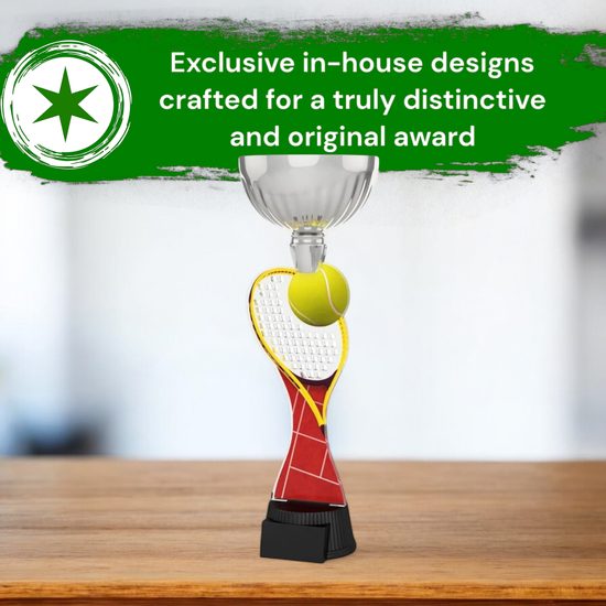 Montreal Tennis Racket and Ball Silver Cup Trophy