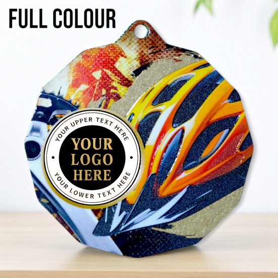 Dodeca Mountain Bike Stainless Steel Logo Insert Medal