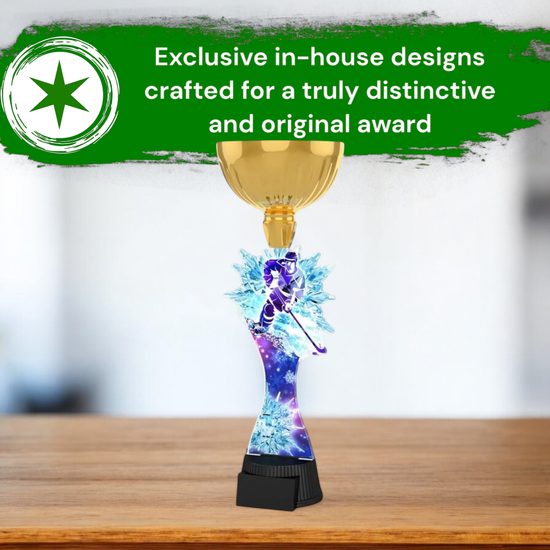 Vancouver Ice Hockey Snowflake Gold Cup Trophy