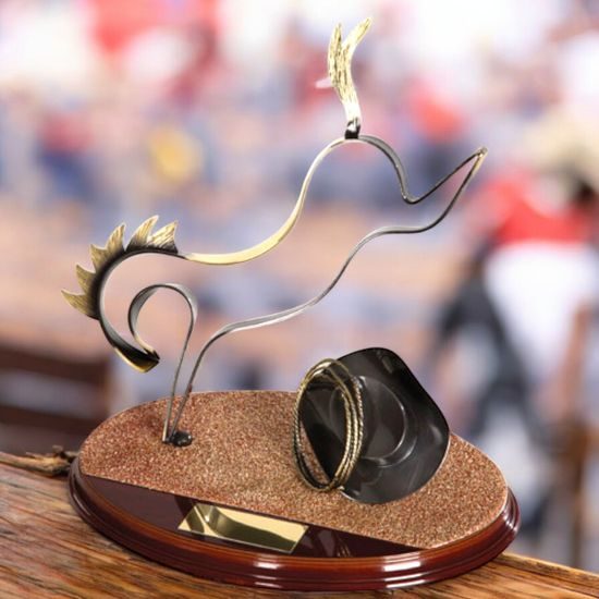 Navas Rodeo Handmade Metal Trophy