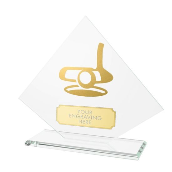 Vanguard Glass and Metal Fusion Golf Putter Trophy