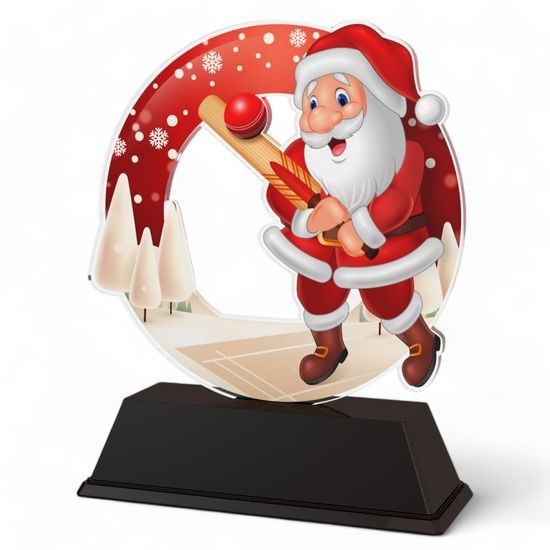 Santa Cricket Christmas Trophy