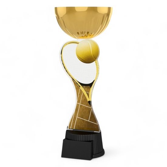 Vancouver Classic Tennis Racket and Ball Gold Cup Trophy