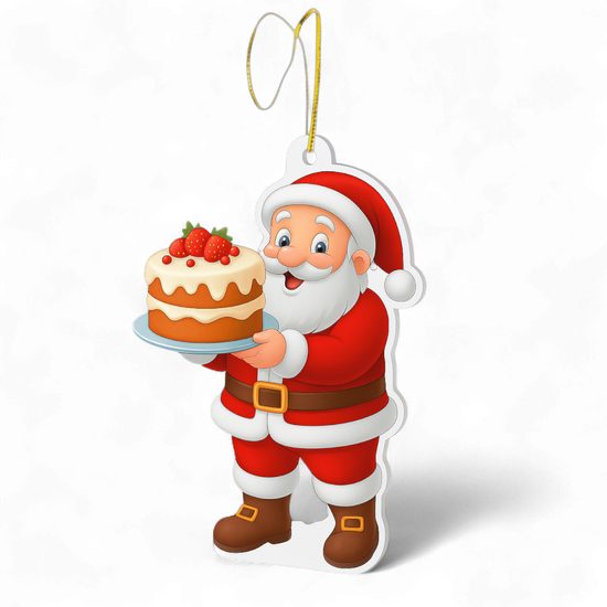 Jolly Santa Bake Off Christmas Bauble