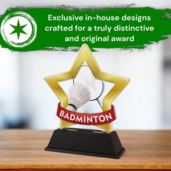 Mini Star Badminton Trophy