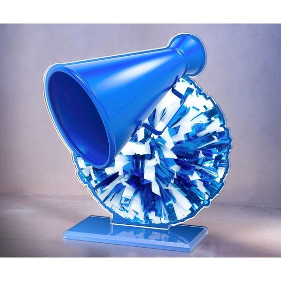 Cannes Blue Cheearleading Trophy
