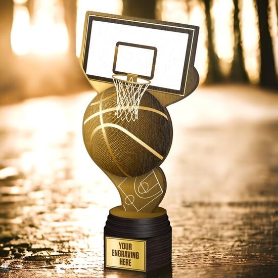 Frontier Classic Real Wood Basketball Trophy