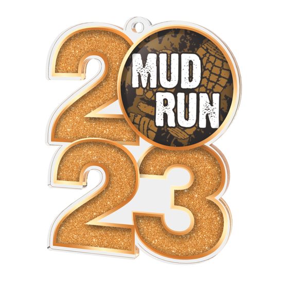 Mud Run 2023 Acrylic Medal