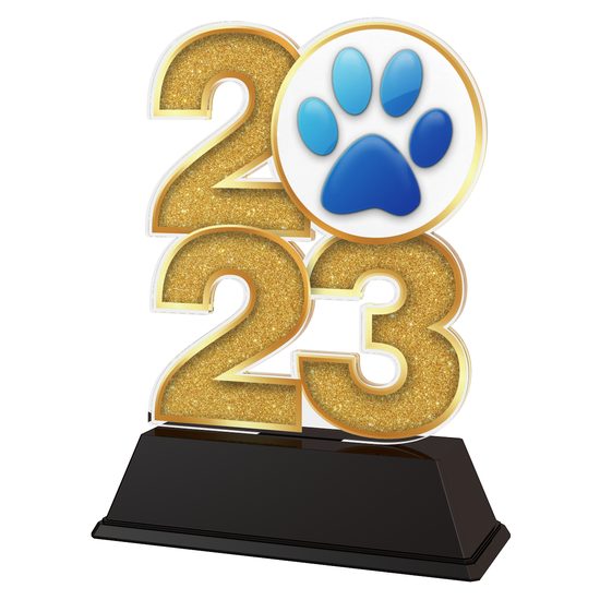 Dog Paw Print 2023 Trophy