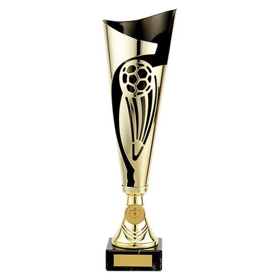 Champions Gold and Black Football Cup (FREE LOGO)