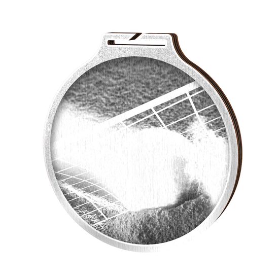 Habitat Classic Tennis Silver Eco Friendly Wooden Medal