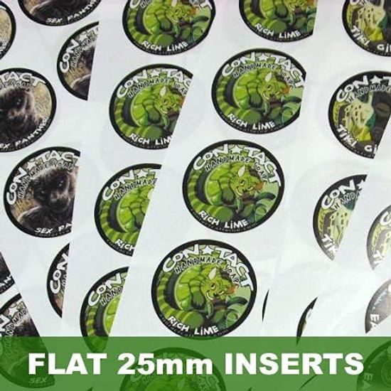 Flat Printed 25mm Logo Insert Centres