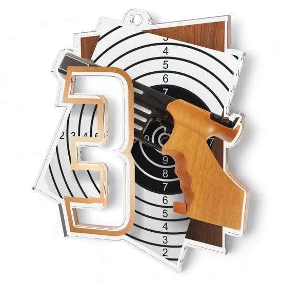 Poznan Pistol Shooting Number 3 Medal