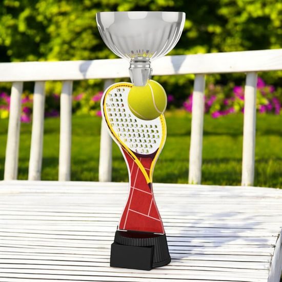 Montreal Tennis Racket and Ball Silver Cup Trophy