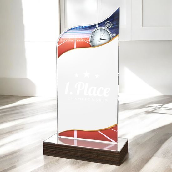 United Athletics Acrylic Wood Fusion Trophy