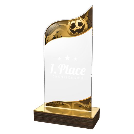 United Acrylic Wood Halloween Trophy