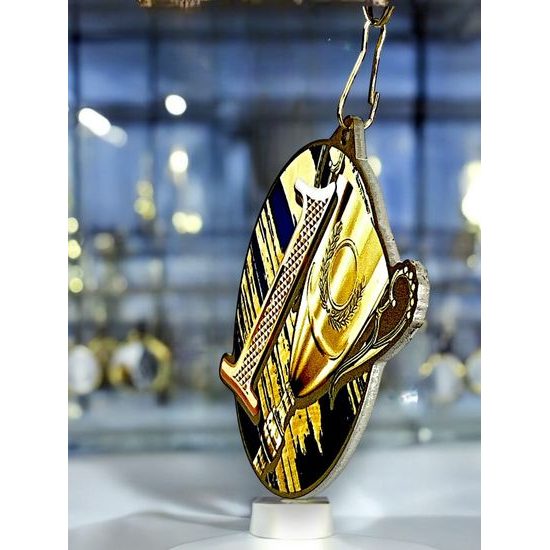 Aurum 1st Place Gold Stainless Steel Medal