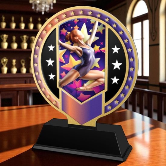 Sentinel Stainless Steel Gymnastics Trophy