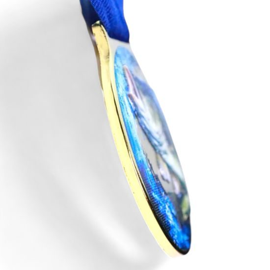 Vulcan Fishing Gold Texture Print Medal