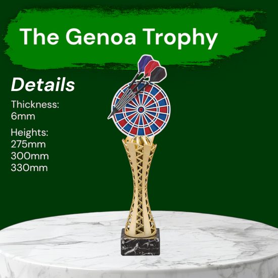 Genoa Darts Red & Blue Trophy