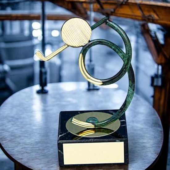 Bilbao Golfer Handmade Metal Trophy