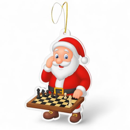 Jolly Santa Chess Christmas Bauble