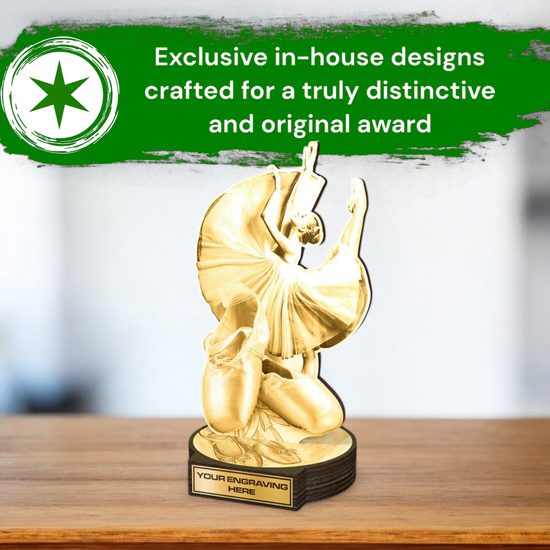 Grove Classic Ballet Dance Real Wood Trophy